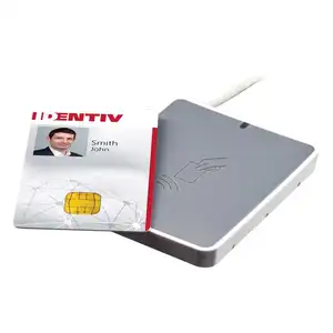 Identiv uTrust 3701F HF 13,56 MHz Leitor de cartão inteligente sem contato ISO14443 e ISO15693 Leitor RFID