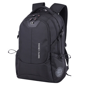 Switz Cross <b>Laptop</b> <b>Backpack</b> Large Capacity Computer Pocket USB Port Water Repellent Unisex Business Travel <b>Backpack</b> - Product Image 5