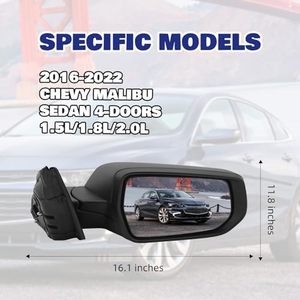 2016-2022 Chevy Malibu L LS bên hành khách Hướng dẫn sử dụng gấp không làm nóng tín hiệu ánh sáng Điều kiện Mới xem gương Mô hình tương thích - Product Image 4