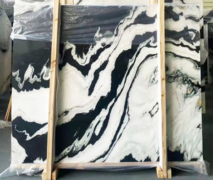 Struttura in bianco e nero controsoffitto da cucina 18mm Panda naturale pietra di marmo bianco lastra di inchiostro cinese scrivania - Product Image 5