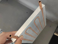 Dissipateur de chaleur à plaque froide liquide grand dissipateur thermique en cuivre de refroidissement par eau intégré avec radiateur en aluminium en acier à tube de cuivre