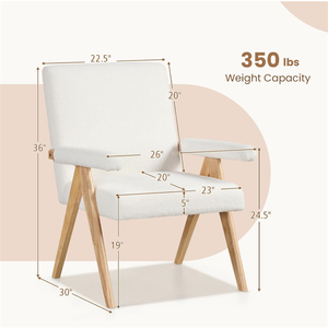 <span class=keywords><strong>Fauteuil</strong></span> de lecture rembourré à prix abordable, <span class=keywords><strong>fauteuil</strong></span> d'appoint en <span class=keywords><strong>tissu</strong></span> avec structure en bois massif - Product Image 4