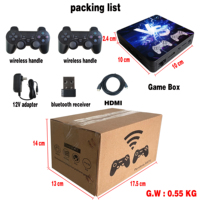 Consola de Videojuegos 3D de 64 GB con Más de 20000 Juegos, 4K, Estilo Retro, Compatible con Descarga de Juegos por WIFI