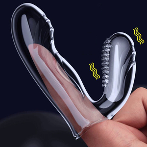 Manchon vibrant pour doigt, stimulateur du point G, en silicone souple, masturbateurs pour adultes, aphrodisiaques amusants pour les couples - Product Image 5