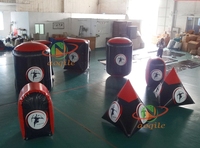 Bunker Gonflable pour Jeu de Tir à l'Arc CS, en Tissu Maillé PVC, Certifié CE, pour Paintball, Arc Recurve, Flèches à Pointe en Mousse, Équipement de Cible