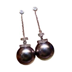 Base para Pendientes de Plata S925 con Perlas DIY, Joyería de Plata de Moda con Cuentas Redondas de 8-12 mm, Modelo 21654 - Product Image 5