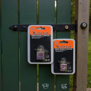 Lucchetto di sicurezza World Ball da 20 mm con stampa, mini serratura per porta, 12 pezzi - Product Image 3
