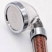 Douchette filtrante à deux étages pour PC, avec façade en acier inoxydable et jet micro-perforé, pour salle de bain, usage quotidien domestique