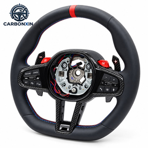 Volante Deportivo M de Cuero Perforado Negro - 3 Radios, Agarre Estándar para X6 G06/X7 G07/G16 Serie 8 G87 M2/M1/M2 LCI - Product Image 3