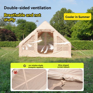 <span class=keywords><strong>Moustiquaire</strong></span> double face pour fenêtres ventilées, utilisation extérieure longue durée, base de glamping pour sites touristiques, grande, imperméable et portable - Product Image 5