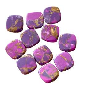 Compre Cabujón de Cobre Morado en Forma de Cojín, Disco Plano, Gema para Fabricación de Joyas, Colgantes, Anillos, Pulseras, Piedra de Nacimiento, Personalizado - Product Image 1