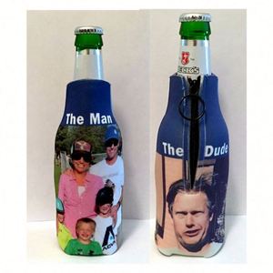Funda Aislante Personalizada para Botellas de Cerveza, Funda de Neopreno con Cierre para Botellas de Cerveza, Enfriador con Nombre o Texto - Product Image 4