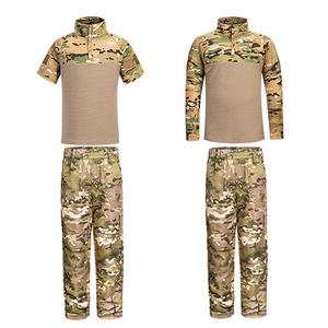 Combinaisons tactiques de camouflage pour enfants, ensemble complet, respirantes, 65% polyester, 35% coton, <span class=keywords><strong>Multicam</strong></span>, camping, chasse, extérieur, unisexe - Product Image 6