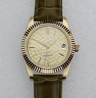 Montre-bracelet analogique de luxe à quartz, étanche, avec bracelet en acier inoxydable, boîtier large, verre minéral, neuve, unisexe, avec boîte d'origine.