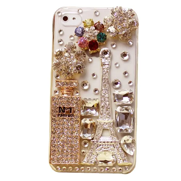 Perfume Bottle and Paris Eiffel Tower diamond Case for iPhone 6