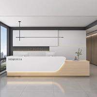 Bureaux de réception modernes en bois sur mesure pour les bureaux, les salons, les hôtels, les salons de beauté, les salles de consultation, les espaces commerciaux