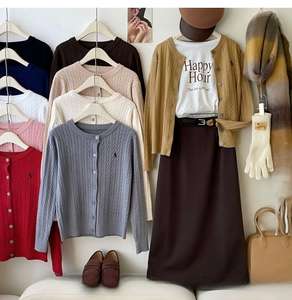 <span class=keywords><strong>Cardigan</strong></span> da <span class=keywords><strong>donna</strong></span> in maglia con cavo, 10 colori, classico Design girocollo con <span class=keywords><strong>bottoni</strong></span> e maniche lunghe Versatile per l'ufficio quotidiano - Product Image 4