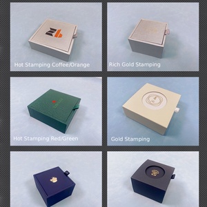 Custom Logo Dark Green Luxury Wooden Jewelry <b>Box</b> Pendant Gift Necklace <b>Earring</b> Ring Jewellery Packaging <b>Box</b> - Product Image 5