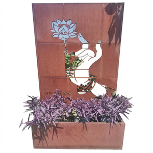 Jardinière <span class=keywords><strong>en</strong></span> métal avec treillis <span class=keywords><strong>pour</strong></span> plantes grimpantes, <span class=keywords><strong>support</strong></span> de <span class=keywords><strong>pot</strong></span> de fleurs d'extérieur - Product Image 2