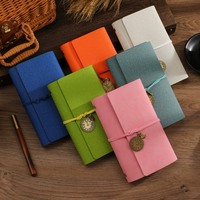 Carnet à feuilles mobiles en cuir A6, couverture en cuir PU, cadeau pour étudiant, logo personnalisé, plusieurs couleurs, papier écologique