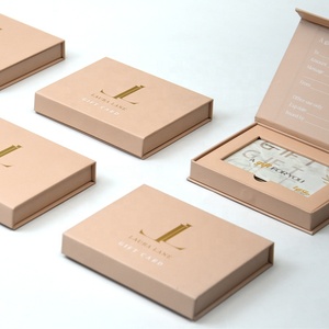Scatola Rigida Magnetica di Lusso in Carta Patinata con Logo Personalizzato per Confezione Regalo Carta di Credito e <span class=keywords><strong>Vip</strong></span> Card - Product Image 1