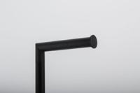Porte-papier hygiénique et brosse moderne noir en acier inoxydable pour hôtels, usage domestique dans la salle de bain, le salon et la salle à manger.