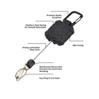 Cordon de sécurité rétractable robuste personnalisé pour la chasse, accessoire de chasse, cordon en acier verrouillable, équipement tactique résistant à l'usure