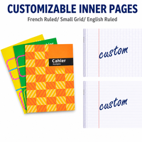 Cahier d'exercices agrafé personnalisé avec pages intérieures, emballage en boîte, fournisseur pour étudiants et salles de classe – Approvisionnement direct usine