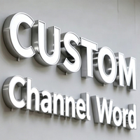 Letras de Canal con Iluminación Frontal LED 3D Personalizadas, RGB Multicolor, IP54 Impermeables, para Centros Comerciales, Tiendas, Publicidad Exterior - Control Manual