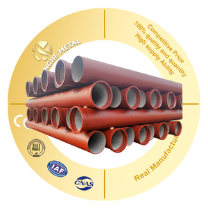 Prix usine Tuyau ductile en ciment à haute teneur en aluminium ISO2531 EN 545 598 K7 K8 K9 C40 C30 C25 DN 80 100 200 300 400 Huile <span class=keywords><strong>de</strong></span> <span class=keywords><strong>sulfate</strong></span> 6m - Product Image 2