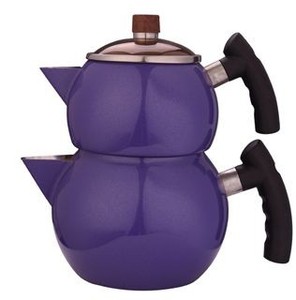 Ensemble de bouilloire double théière <span class=keywords><strong>turque</strong></span> 1.0L & 1.5L avec couvercles et poignées antidérapantes en bakélite Double théière <span class=keywords><strong>turque</strong></span> - Product Image 3