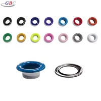 Œillet métallique plaqué couleur sur mesure de haute qualité en laiton et acier inoxydable pour chaussures, vêtements et accessoires