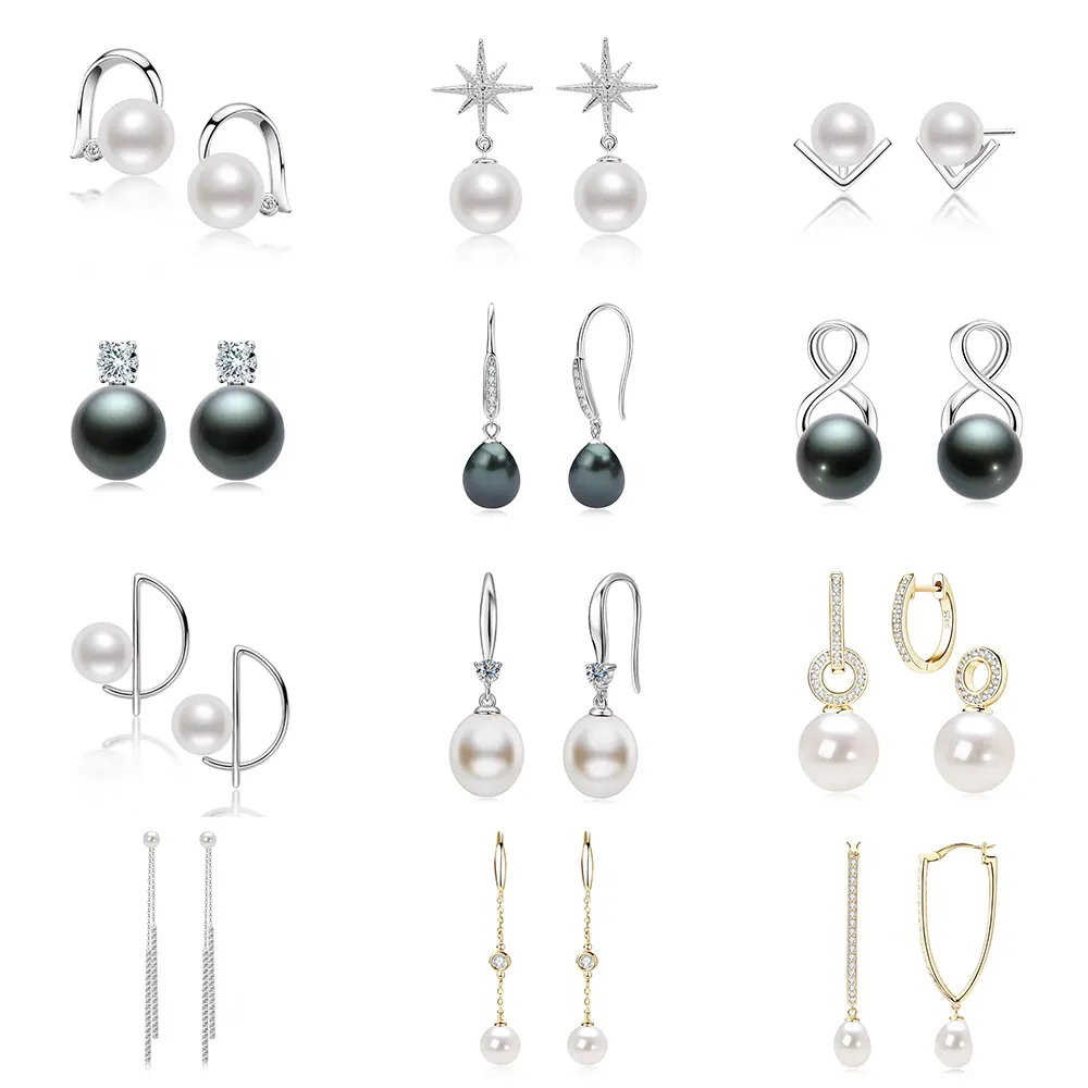 2024 New Design Moissanite Diamond Earrings 925 Sterling Silver Hoop Earring Moissanite Statement Earrings For Women
