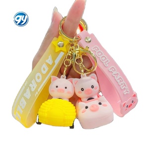 Jouets pour enfants créatifs et mignons, authentiques, tendance sur internet, voiture à tirer délicate, porte-clés, pendentif pour sac, petit cadeau en gros - Product Image 1