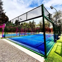 Murs de terrain de padel en verre trempé Weihua 2x3m les plus vendus - Panneaux de verre de sécurité 12mm certifiés CE pour usage extérieur - Prix compétitif direct usine