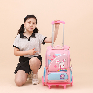 Hot Selling Kids Cartoon Trolley School Bags Primary <b>Children</b> Wheeled <b>Backpacks</b> 6 Wheels Boys Girls Students Trolley <b>Backpacks</b> - Product Image 6