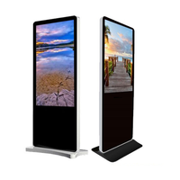 Écran tactile numérique LCD ultra-plat noir pour terminal d'ascenseur, étanche IP65, avec fonction de verrouillage de l'écran