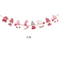 Drapeau triangulaire de Noël, décorations suspendues pour les fêtes du Nouvel An, Joyeux Noël 2025, bannière en papier