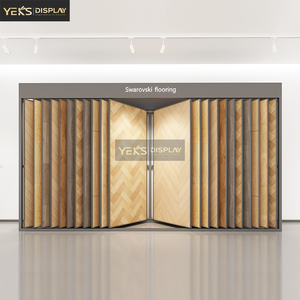 Yeks độc lập lật sàn hiển thị đứng sàn kim loại kệ trưng bày cho sàn gỗ sồi sàn gỗ triển lãm - Product Image 5