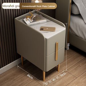 Mesita de noche ecológica de madera de pino de alta calidad, mesita de noche inteligente con LED para dormitorio - Product Image 3