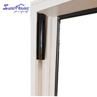 Fenêtre à guillotine simple en aluminium, résistante aux ouragans, certifiée NFRC, verre Low-E, coulissante verticale, insonorisée, isolation thermique, pour hôpital
