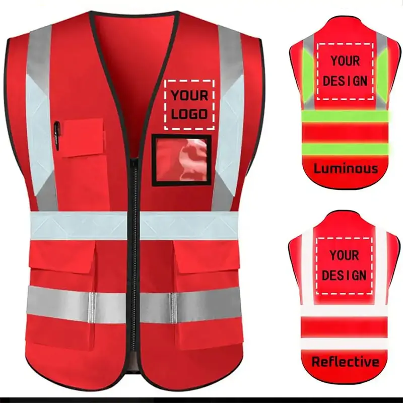 High vis reflective safety vest construction apparel safety clothing high visibility vest safety apparel