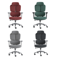 Fauteuil de Bureau de Direction Moderne et Confortable, Réglable, Luxe, Ergonomique, à Dossier Haut, en Maille Noire, Pivotant