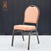 Chaises empilables pour salon, bureau à domicile, banquet, événements, hôtel, design moderne, luxe, coussin, structure métallique