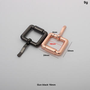 Hebilla de Metal Resistente con Forma de Triángulo G de 26 mm, Correas de 12 mm, Decoración Personalizada con Letras de Marca en Negro Mate de 40 mm - Product Image 6