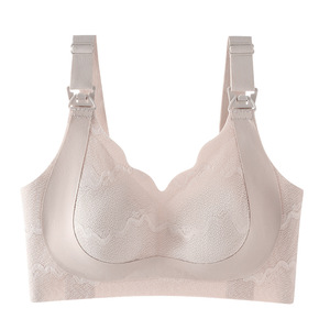 บราสำหรับให้นมบุตร YIYI แบบลูกไม้บางเบาไร้โครง สำหรับผู้หญิง บราไร้รอยต่อ ซัพพอร์ตแบบนุ่ม ป้องกันการโป๊ บราคลุมเต้าสำหรับคุณ<span class=keywords><strong>แม่</strong></span>ตั้งครรภ์ - Product Image 5