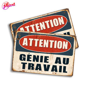 MANTENER FUERA Letrero de metal Peligro Placa de pared de metal 20*30CM MAN CAVE Cartel de chapa <span class=keywords><strong>Aviso</strong></span> retro Cuidado de advertencia Letrero de pared de metal - Product Image 6