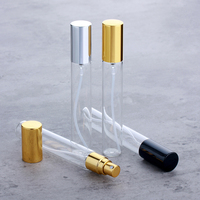 SUMEEAR Flacon de parfum portable mini 15 ml en verre transparent, rechargeable, avec pompe pulvérisatrice, échantillon, testeur, atomiseur, diffuseur à bâtonnets