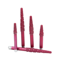 Outil diamanté de brasage multicouche Tête de fraise en bout pour marbre, traitement du granit et mèche de coupe de pierre CNC