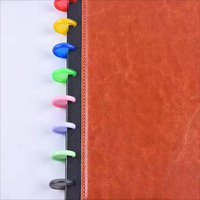 Neuerscheinung Personalisierter Spiralgebundener A5-Ordner Bunter Disc-Notizblock mit Blanko-Aluminium-Einband